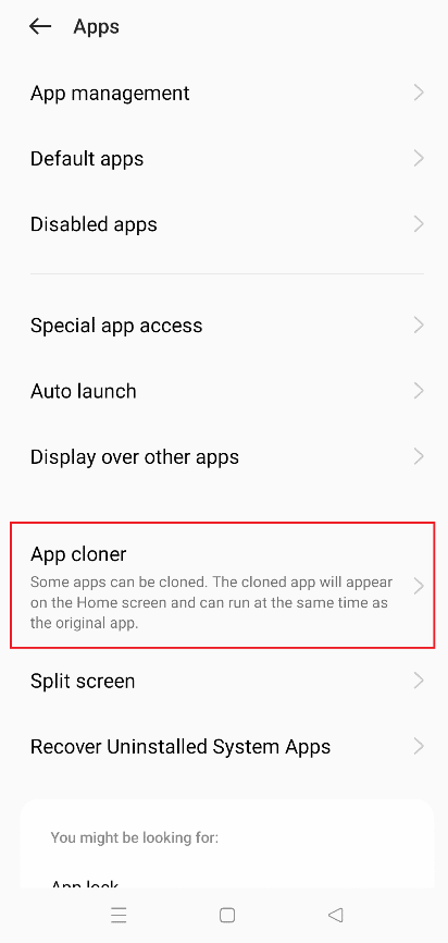Choose the App Cloner option. How to Install Same App Twice Without Parallel Space