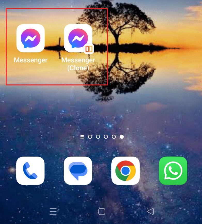 Messenger has been cloned. How to Install Same App Twice Without Parallel Space