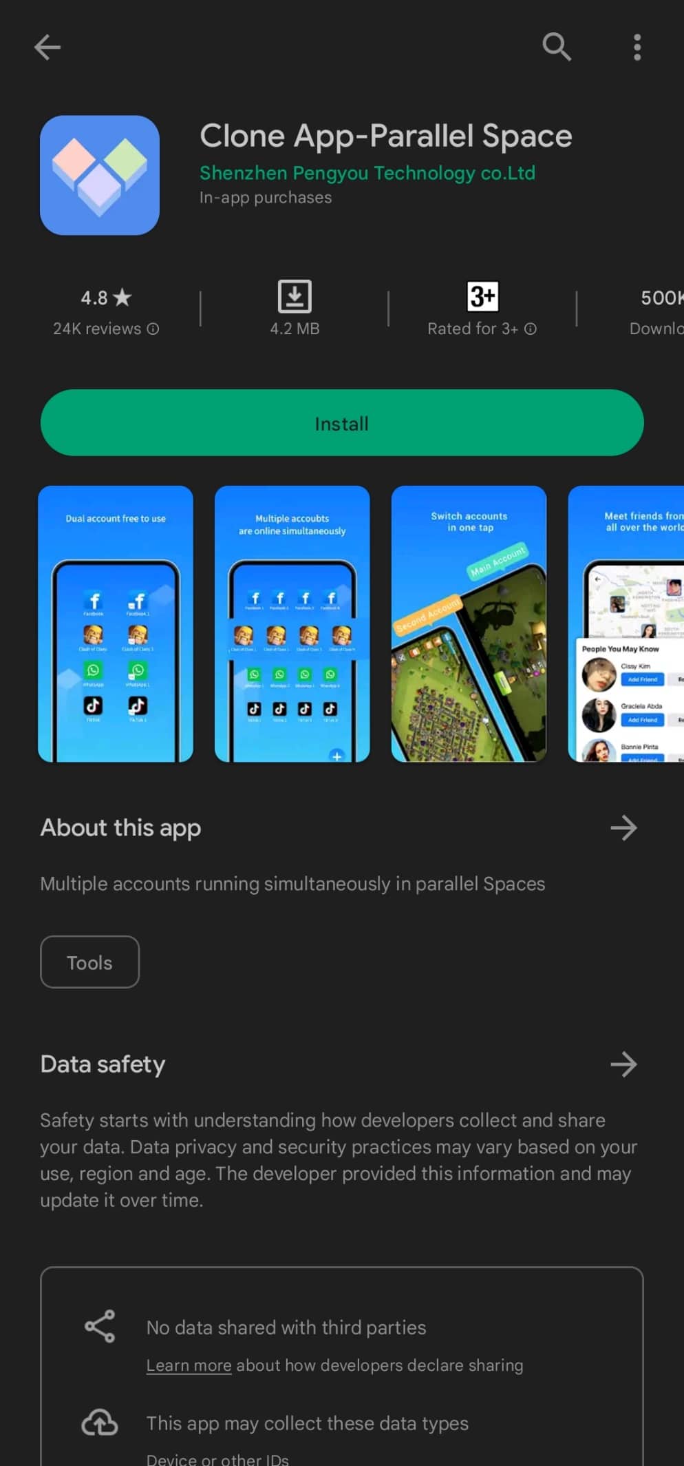 clone app on google play store
