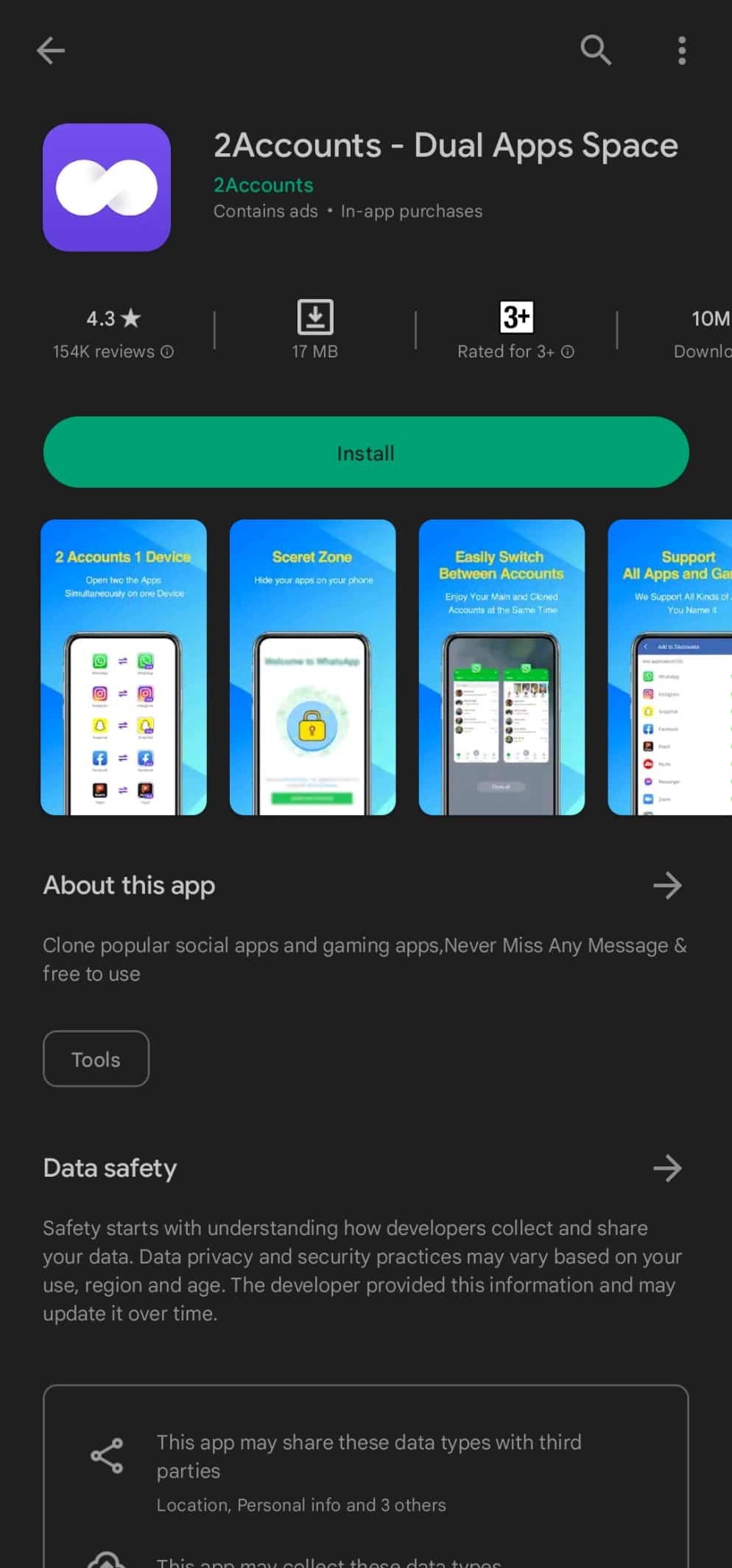 2 accounts dual apps space. How to Install Same App Twice Without Parallel Space