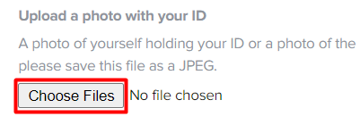 Upload the picture by clicking Choose Files