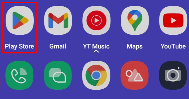 Open the Google Play Store app on your android device.