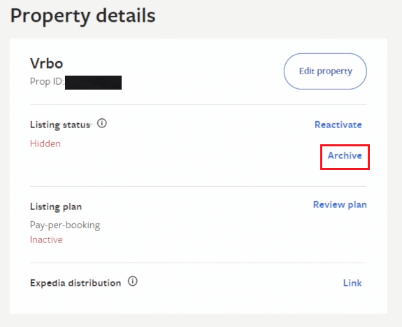 refresh the webpage and click on the Archive option | VRBO customer service