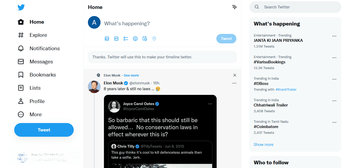Open Twitter on your desktop. Can You See Who Stalks Your Twitter Profile?