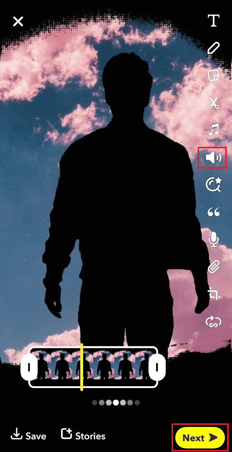 Tap on the Mute tab to mute the recorded track and tap on Next to share the video as a story or message with the Runaway song | How to Get Runaway Aurora Filter on Instagram