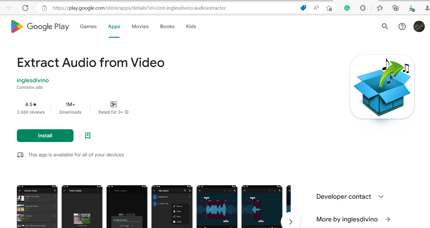 Extract Audio from Video