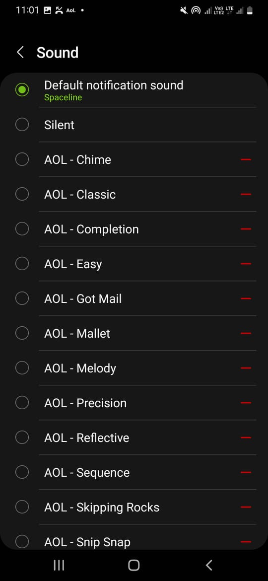 tap on Sound and select the sound from the available options and you are done