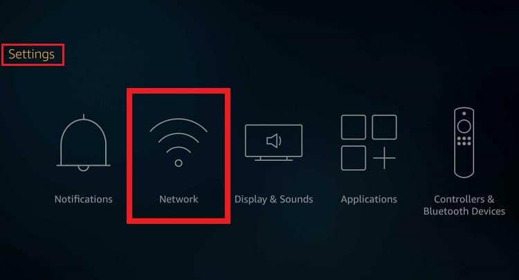 Fire TV Settings Network. Fix Firestick CBS Error UVP 1011