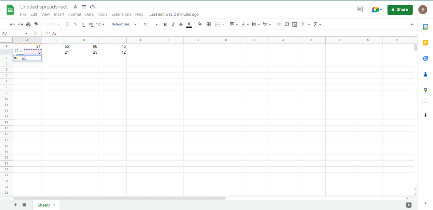 Click on another row cell