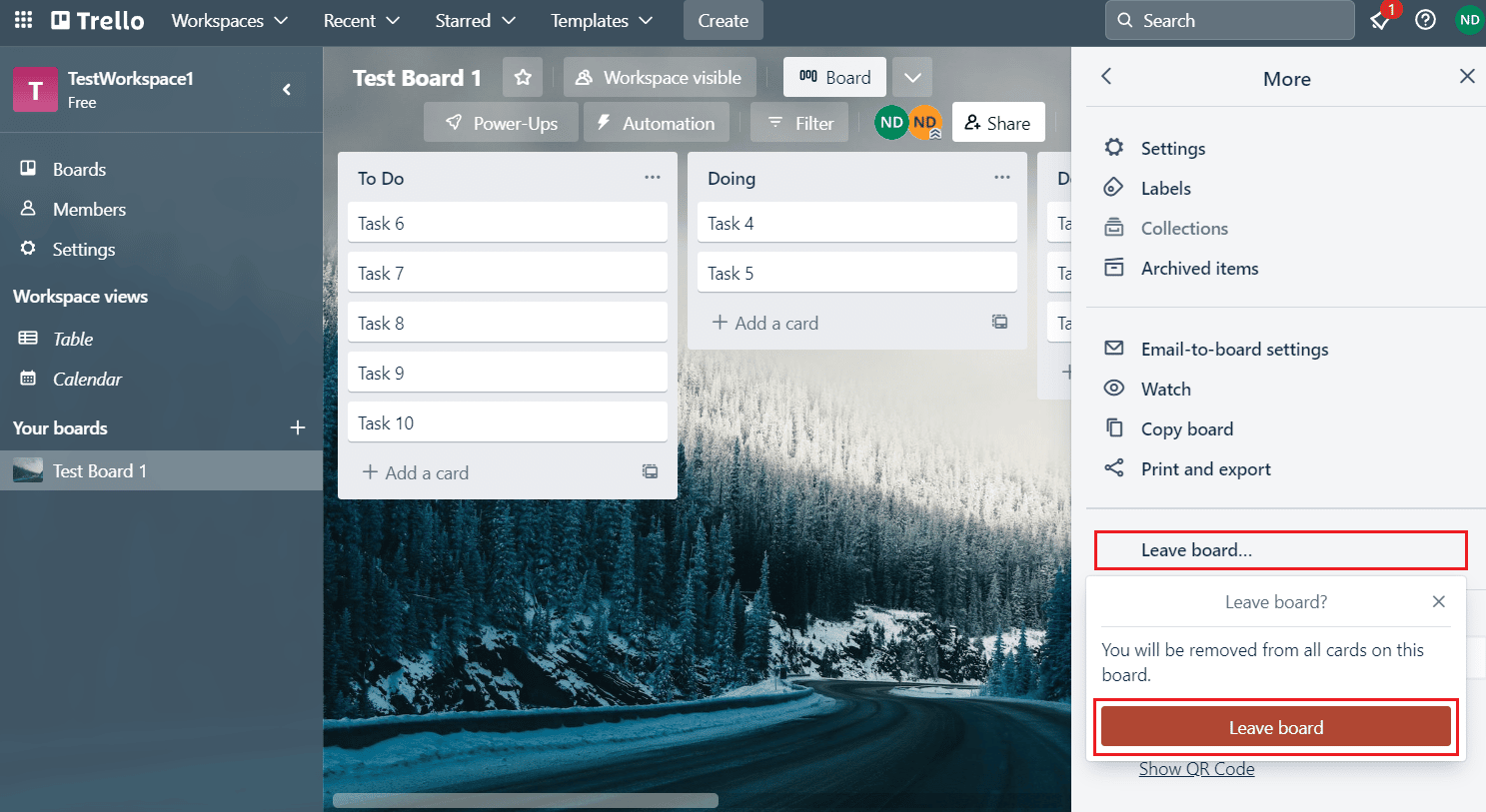 Leave board... - Leave board | Can You Delete Trello Board?