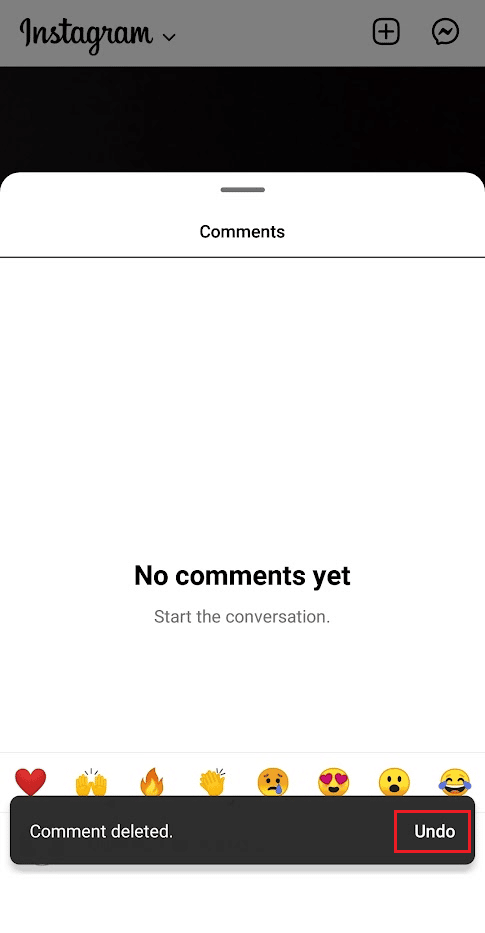 Undo option