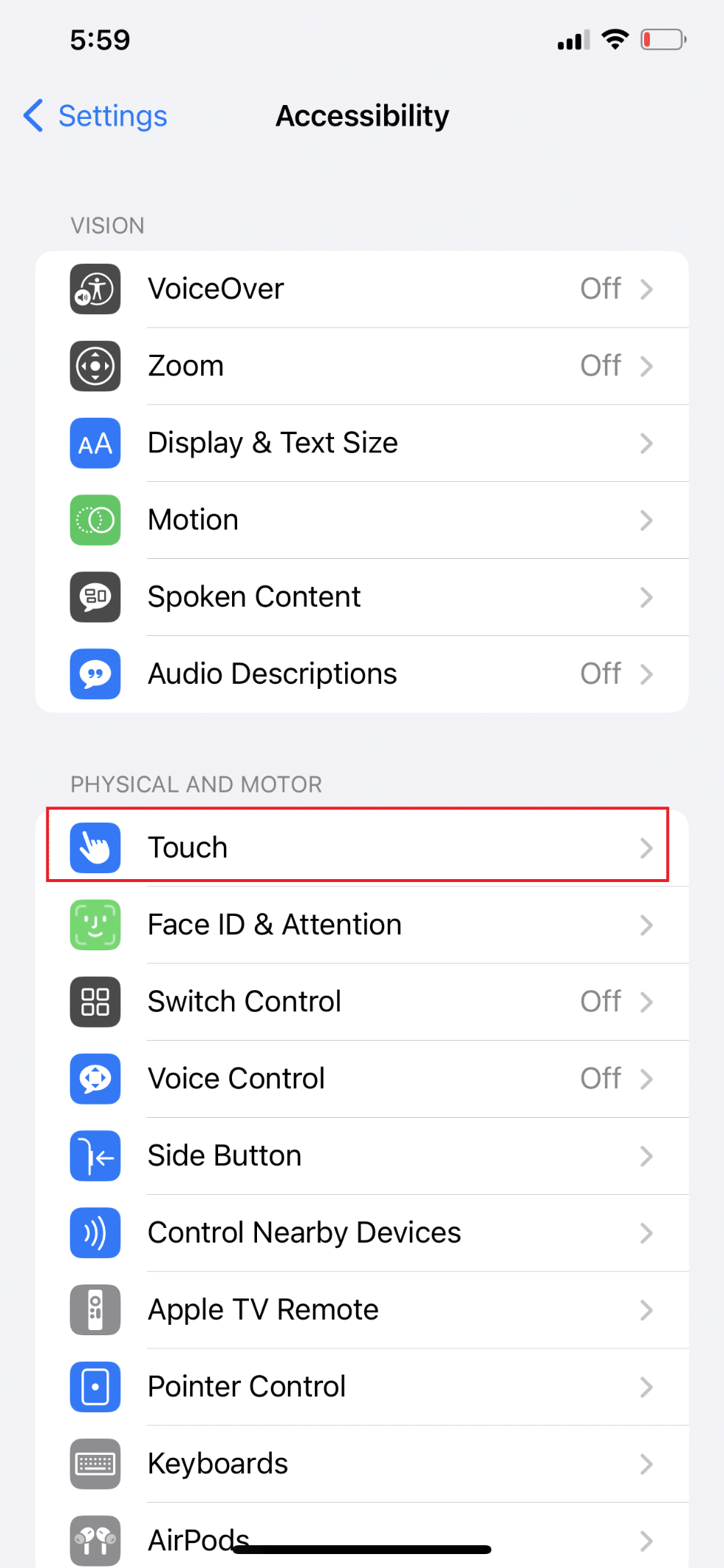 Select Touch 