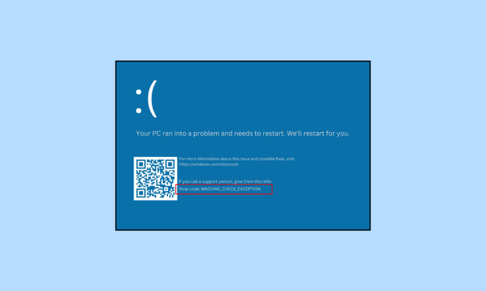Fix Machine Check Exception Error in Windows