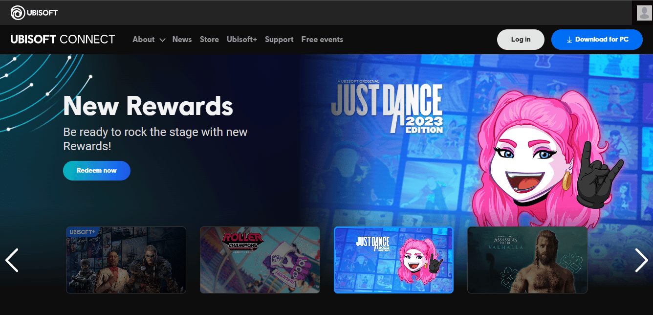 Ubisoft Connect website