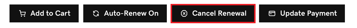 Select all products and then click on Cancel Renewal