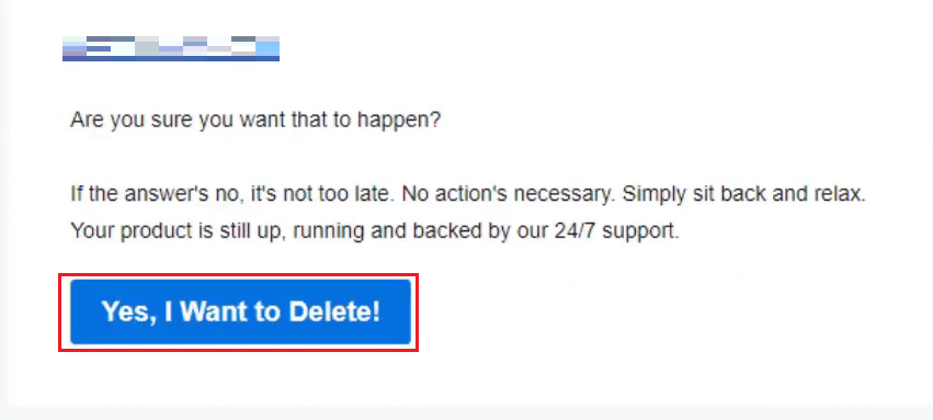 open the received mail from GoDaddy and click on Yes, I want to Delete! | How to Delete GoDaddy Domain