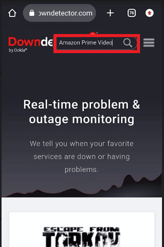Type Amazon Prime Video in the search box 