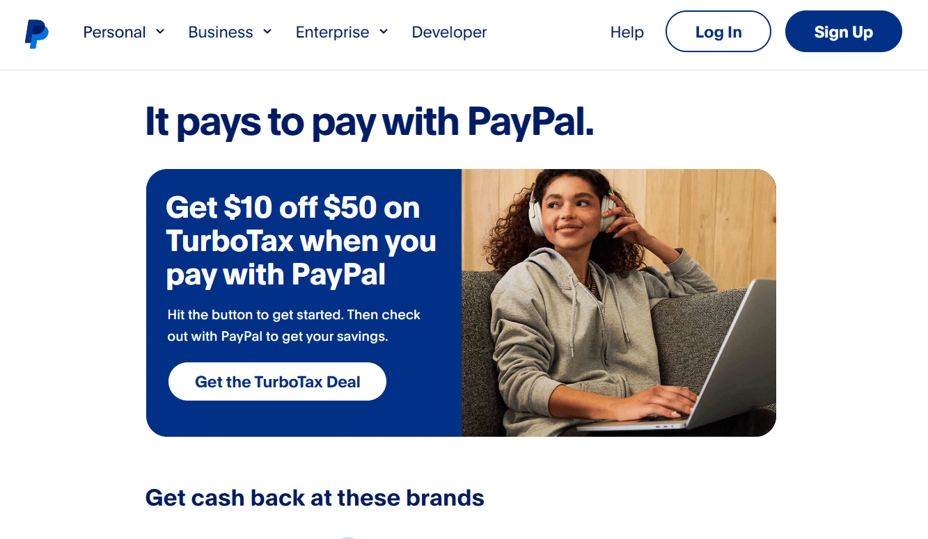 PayPal website
