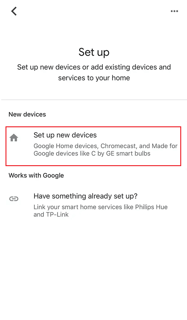 tap on the Set up device - Set up new devices | How to Watch Hulu on Smart TV