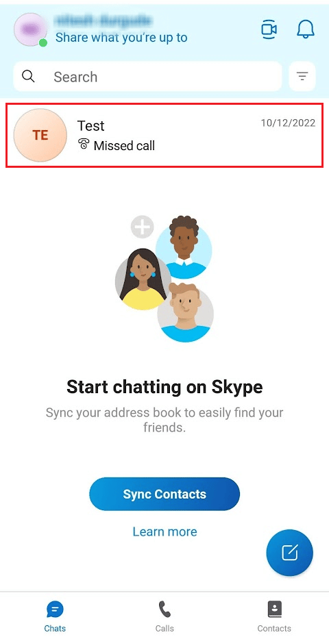 Tap on the desired group to schedule a call