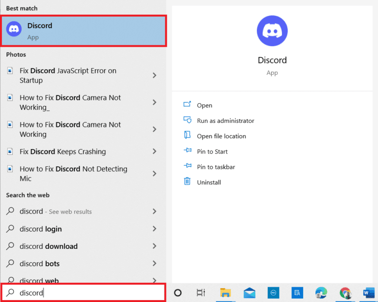 Launch Discord 
