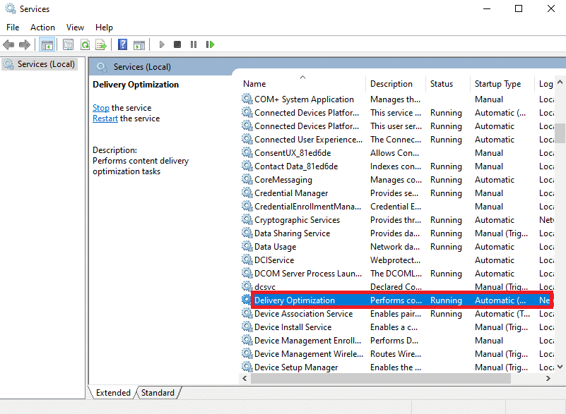 locate the Delivery Optimization service. 9 Ways to Fix Xbox Game Pass Install Error 0x800700e9 on PC