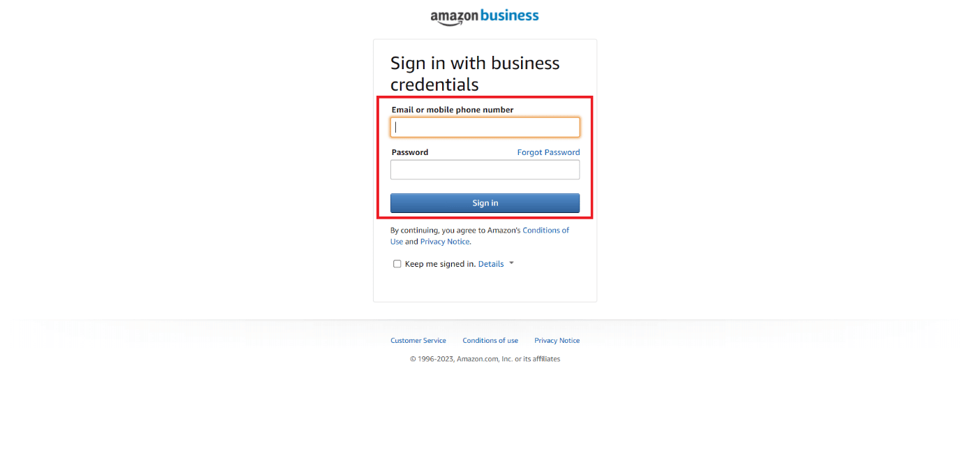 enter the details provided by the institute to you via mail and click on Sign in