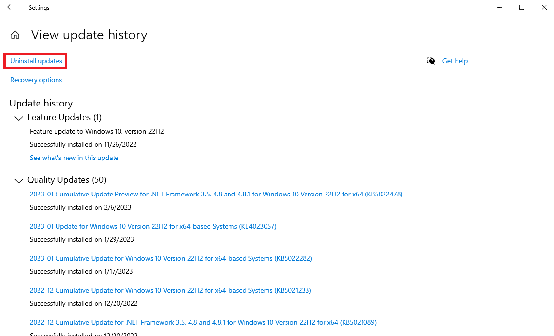 click Uninstall updates. Fix Windows Scrolling by Itself Issue