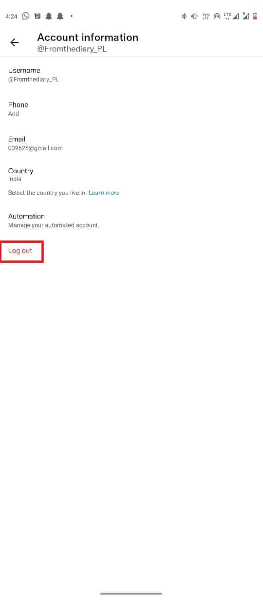 select Log out. 11 Ways to Fix Twitter Not Working on Android and iPhone