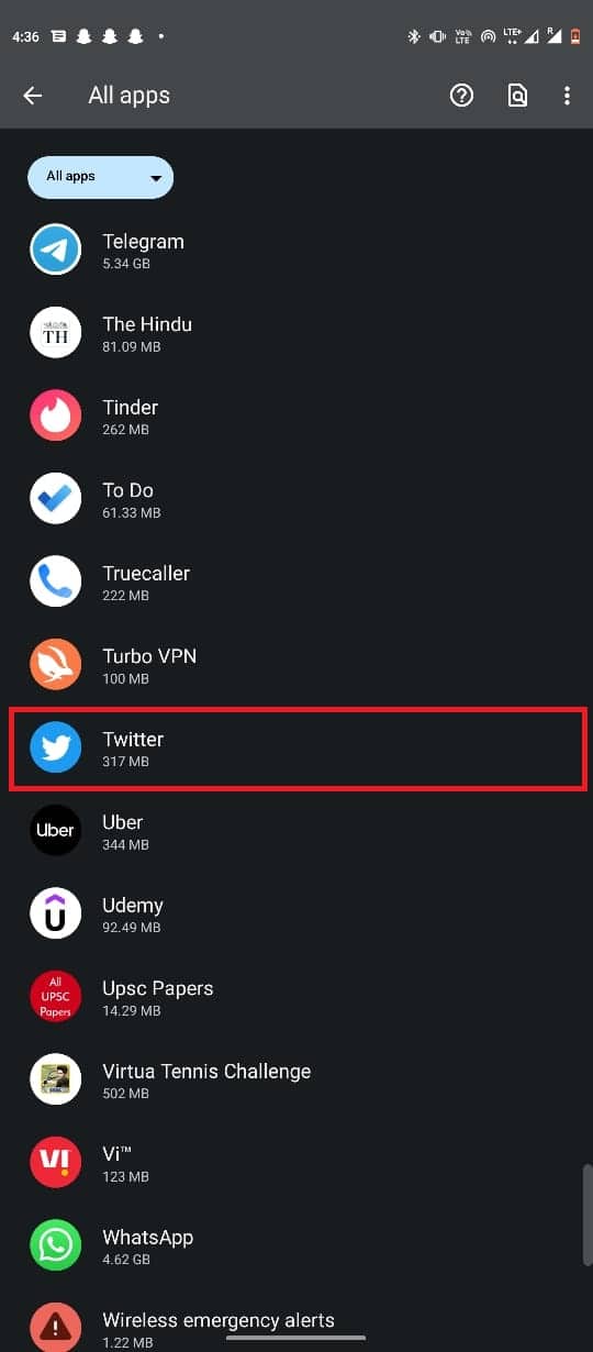 select Twitter