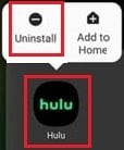 hulu uninstall
