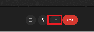 Start a Video call with someone, click on the three dots | Whatsapp camera settings
