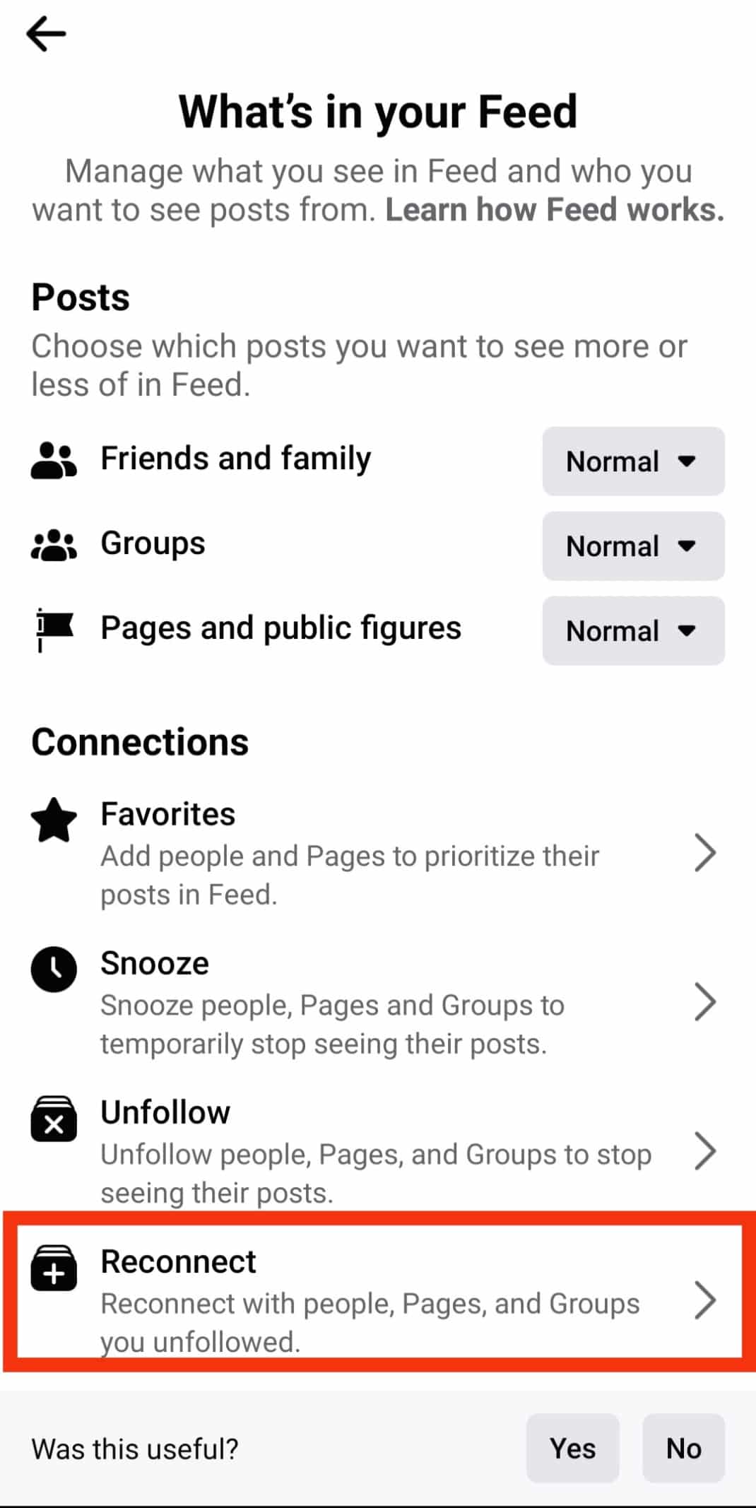 Tap on Reconnect. | accidentally unfriended someone on Facebook