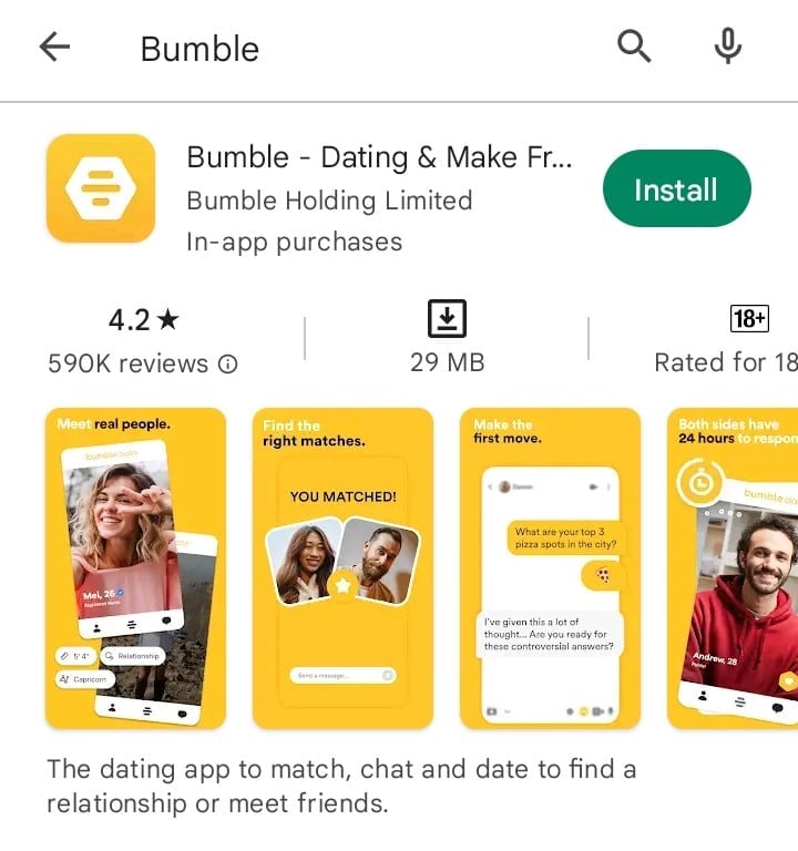 Bumble App on Google Play Store. Fix Bumble keeps crashing on Android