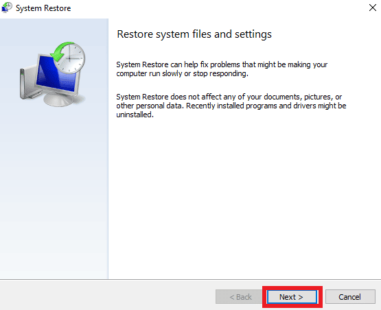 Click next on the system restore page. 8 Ways to Fix 0x800b0003 Error in Windows 10