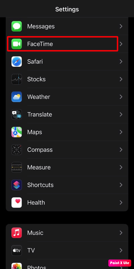 choose facetime option | can you save FaceTime videos