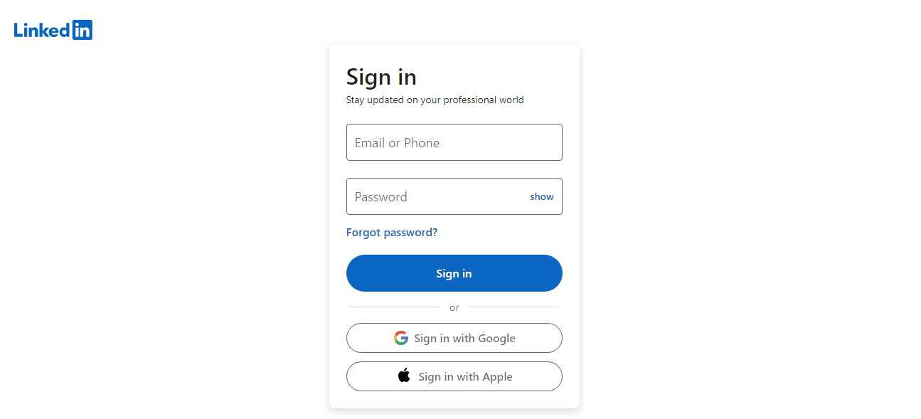 visit the LinkedIn login page and enter your credentials. 7 Ways to Fix LinkedIn Video Upload Not Working