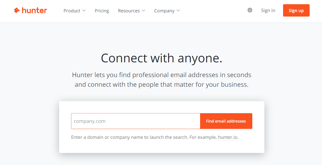 Try Hunter.io As an Alternative