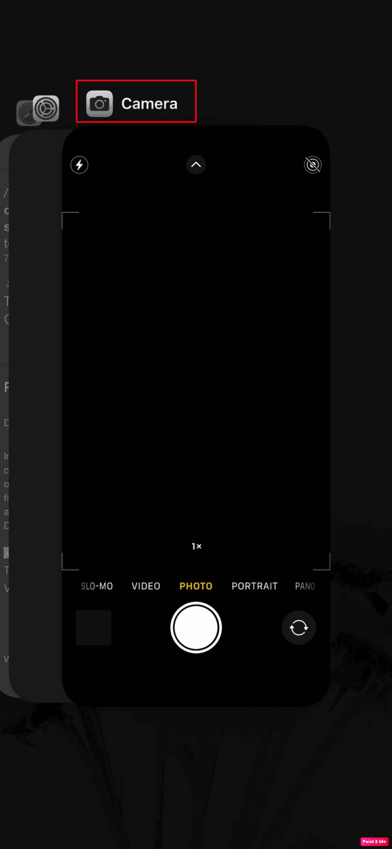 swipe up camera app