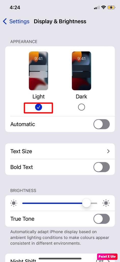 choose light theme | fix iPhone camera not working