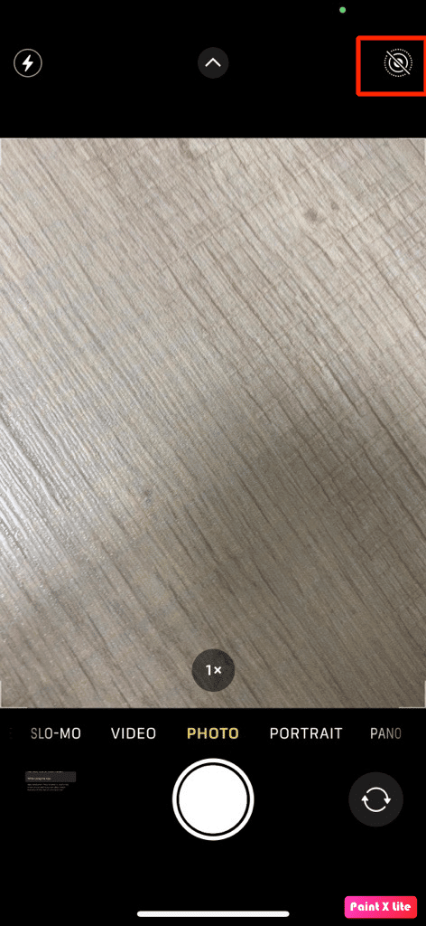 turn off live photo icon