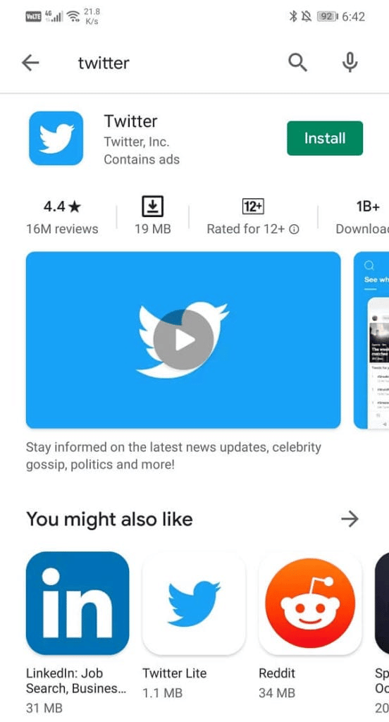 Click on Install. Fix This Media is Not Available on Twitter Error