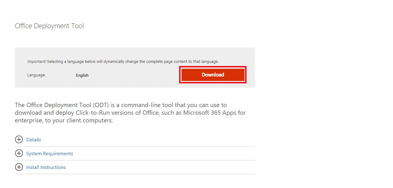 Click on Download to download the tool to your computer