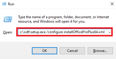 configure installOfficeProPlus64