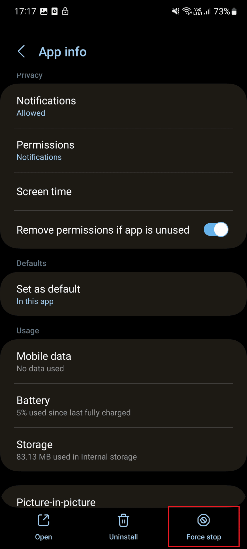force stop on s21 | Android camera not working