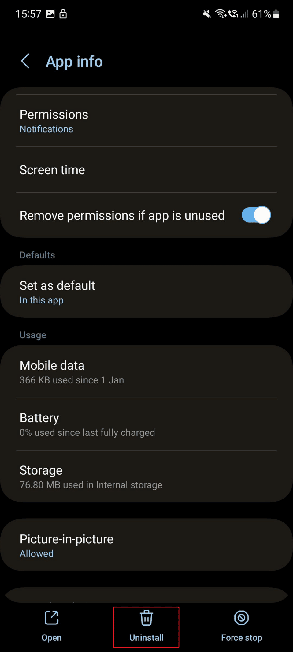 uninstall s21