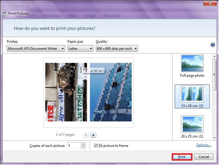 click on Print. How to Convert JPG to PDF