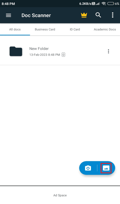 Tap on the picture icon. How to Convert JPG to PDF