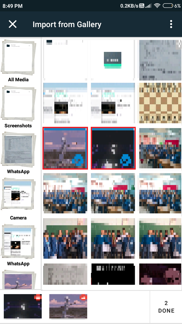 Select the pictures that you want to convert from JPG to PDF