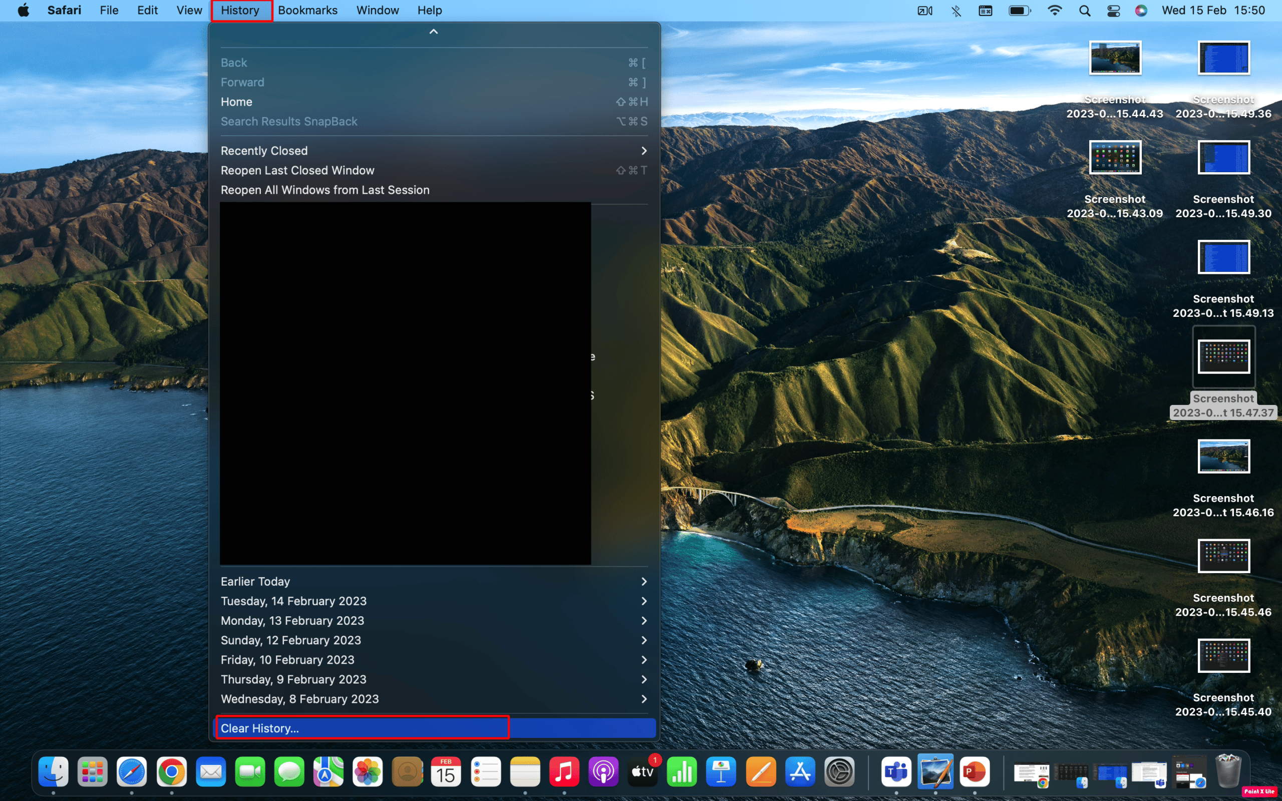 click on clear history. How to Remove apps from Launchpad